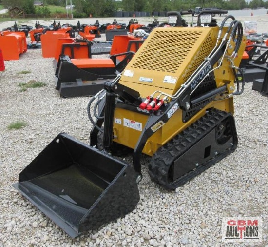 AGT MX-CRT23 Mini Skid Steer Loader, 739cc Gas, High Track, Aux Hydraulics, Quick Attach 32" Bucket,