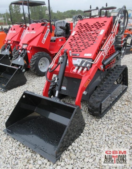 AGT YSRT14 Compact Mini Track Skid Steer, 15HP Gas Engine, Hydrostatic, 32" Smooth Bucket With Quick