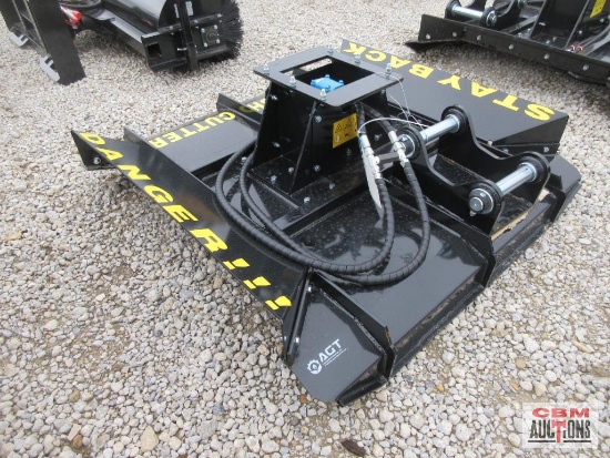 AGT EXRC54 54" Excavator Brush Cutter Mower 3 to 8-Ton Carrier, 16-21 GPM, Bracket Caterpillar 308