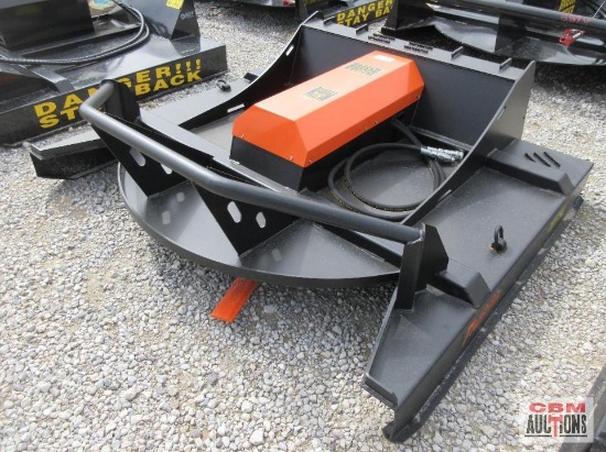 PABREAK 72" Heavy Duty Skid Steer Brush Cutter Mower With Hoses & Couplers 6' Wide Deck Built With 7