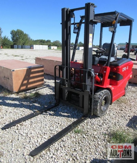 Future CPD15 Electric Forklift, Canopy, 2-Stage Mast, #3,300 Lift, 48" Forks S#0917 *1