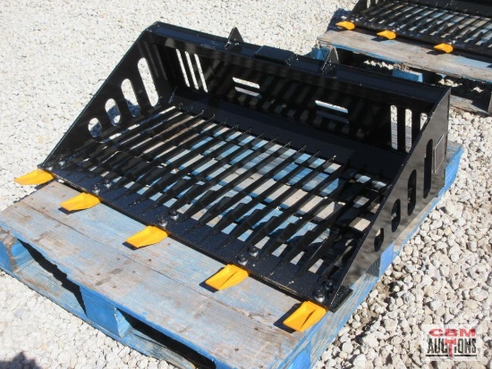 Future RB44 Mini Skid Steer 44" Rock Bucket With Teeth S# 9196 *1