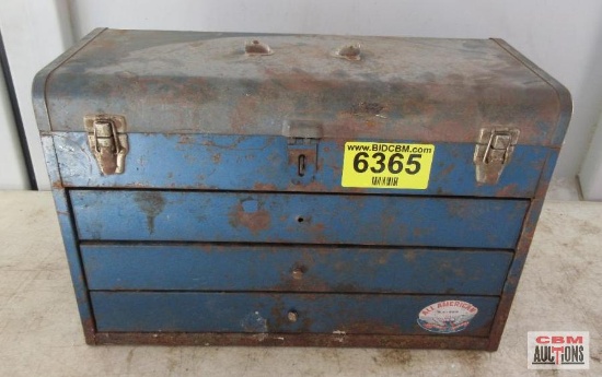 All-American AA-200 Blue 3-Drawer Tool Box (This Is My First Tool Box As A Kid Where It All Started)