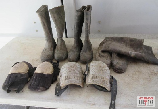 Rubber Boots & Knee Pads *B11