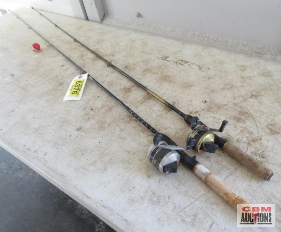 (2) Zebco Fishing Rod & Reels *B18