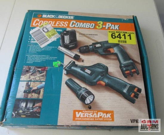 Black & Decker Cordless Combo 3 Pak (Runs) *C23