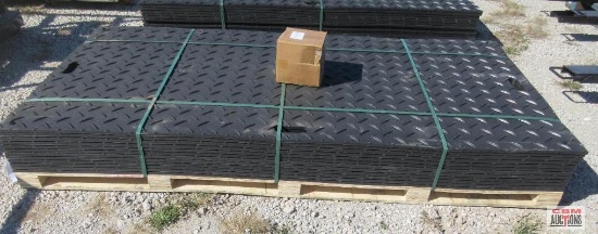 Future FT-LJB12 (12) Ground Protection Mats 47" x 94.5" Diamond-Plated Smooth Plate Tread Design,