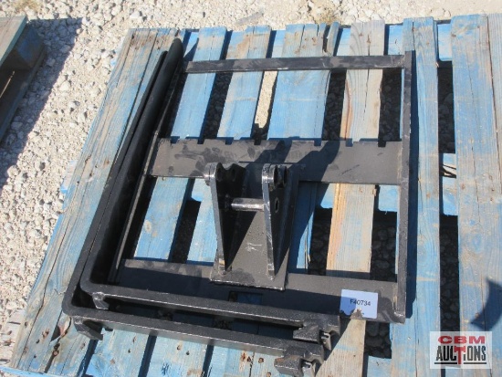 Future Mini Excavator 29" Pallet Forks, 1" Pins, S # 0734 *3
