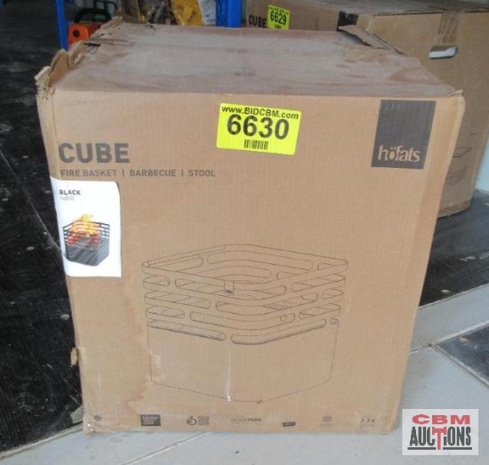 Cube Fire Basket Black *C20