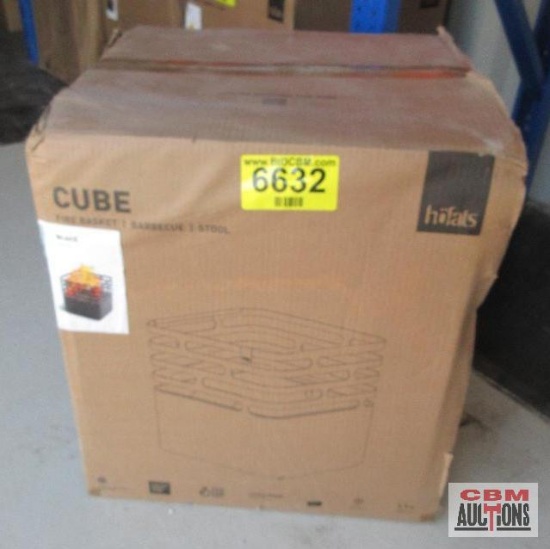 Cube Fire Basket Black *C24