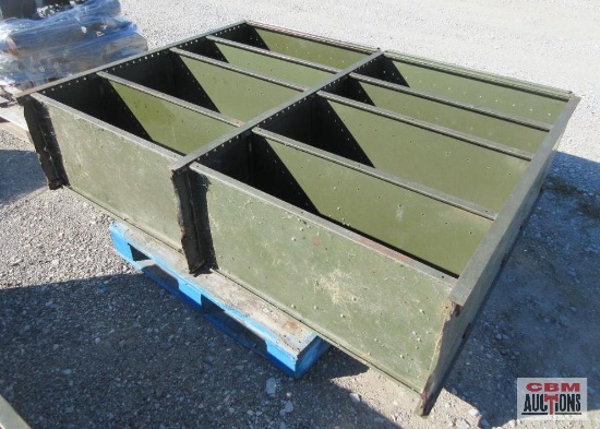 Green Steel Shelving Unit 56" x 72" x 18" *6