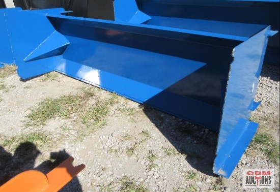KC QT-SPE-8-23 8' Blue Skid Steer Snow Pusher #385 *2