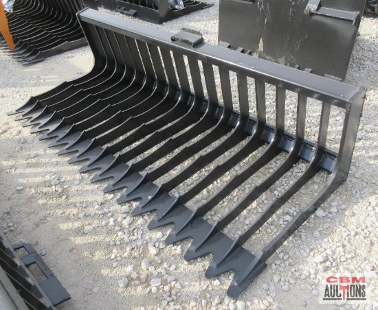 KC 76" Skid Steer Rock Skeleton Rock Open Side Bucket #464 *5
