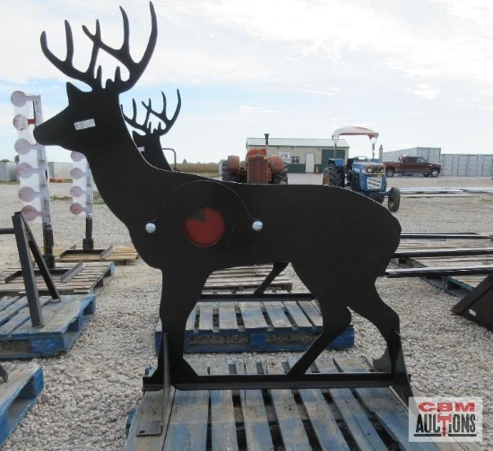 KC Whitetail Buck Deer Shooting Target With Heart Flap, 3/8" AR500 Steel Weighs #150 *2