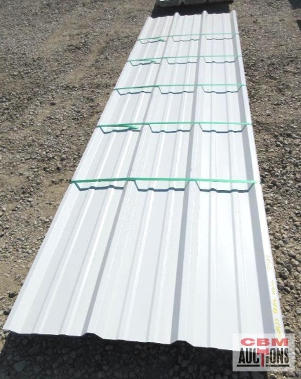 12' White 28 Ga Barn Metal R Panel 36" Coverage 50+/- Pcs *5
