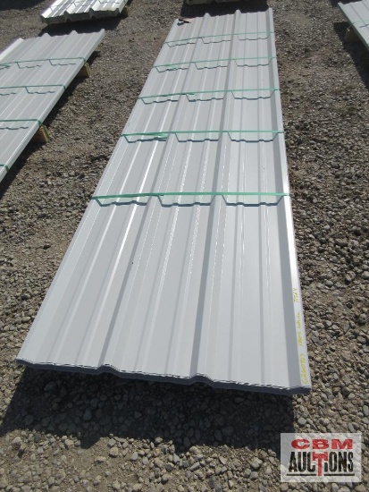 12' White 28 Ga Barn Metal R Panel 36" Coverage 50+/- Pcs *5