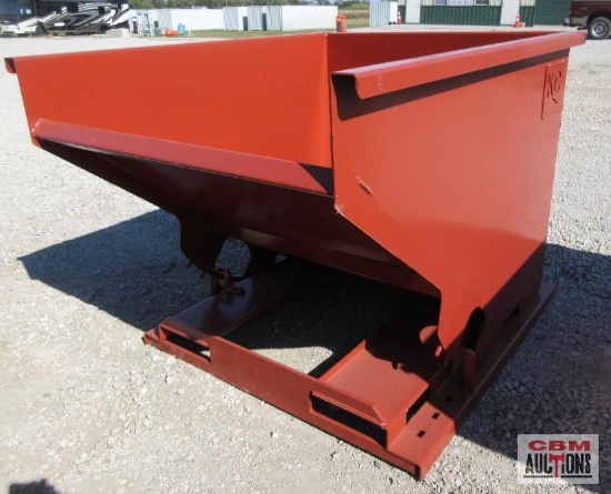 KC 2YFT-SDH 2 Cu Yd Stackable Self-Dumping Trash Debris Hopper With Fork Pockets Weighs #650 *5