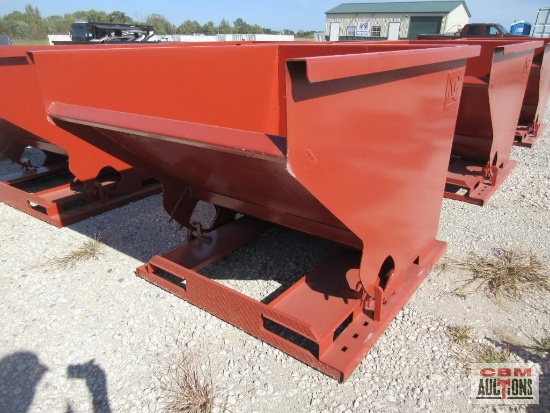 KC 2YFT-SDH 2 Cu Yd Stackable Self-Dumping Trash Debris Hopper With Fork Pockets Weighs #650 *5