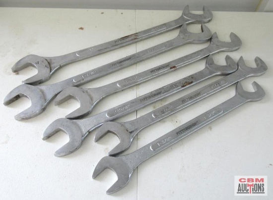 Pittsburgh Jumbo SAE Double Open-Ended Wrenches 1 3/8"-2" *C6