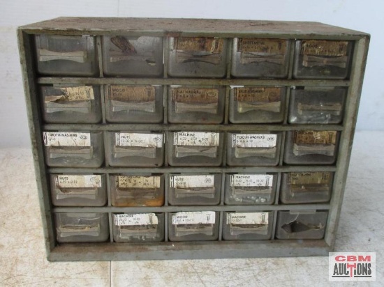Bolt Bin With Assorted Fasteners