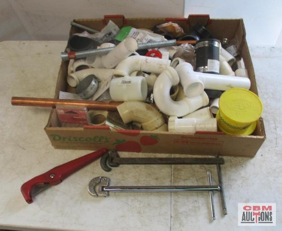 Assorted Pipe Fittings And Tools