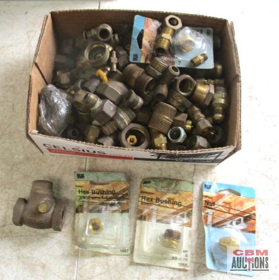 Assorted Brass Pipe Fittings