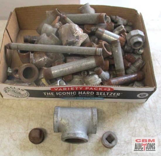 Assorted Metal Pipe Fittings And Plugs