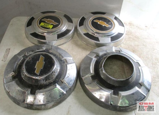 4-Vintage Chevy Truck Hubcaps