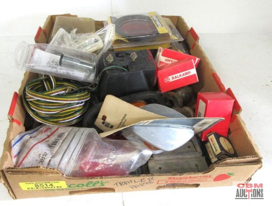 Assorted Trailer Lights And Wiring