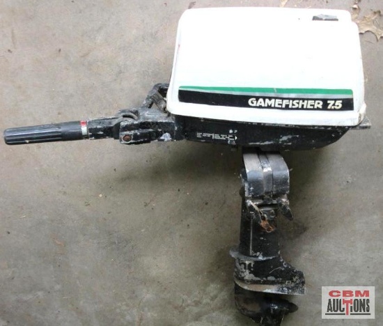 Gamefisher 7.5 Horsepower Outboard Boat Motor, (NO TITLE-Unknown)