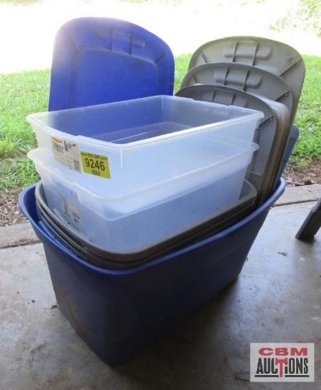 Collection of Assorted Totes and Some Lids