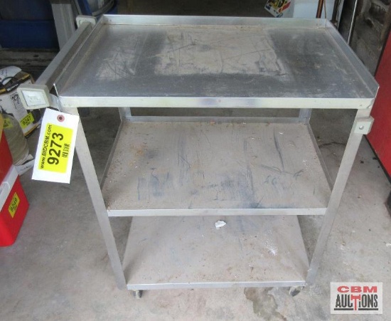 Rolling Metal Shelf Unit