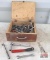 Wooden Box Of Assorted Hand Tools *F14