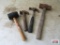 Assorted Hammers Including A Rubber Mallet, Sledge Hammer, And Claw Hammers *F23