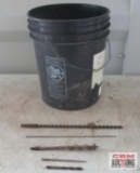 Bucket Of Assorted Drill Bits And Concrete Bits *F24