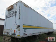 1996 Great Dane 53' Storage Semi Trailer, VIN # 1GRAA0625TB148914