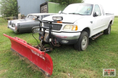 1999 Ford F-150 Pickup Truck 4x4 Boss Snow Plow VIN # 1FTRX18L0XKB03098