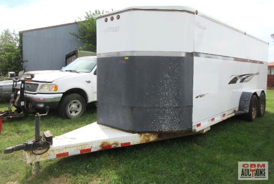 Titan 79" x 20, Enclosed Tandem Axle Trailer,Side Door, 75" Double Barn Doors Vin # 4TGB2020 **