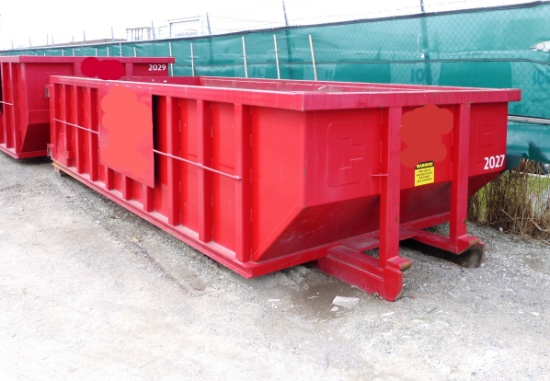 AMM Manufacturing Heavy Duty 20 Yard Long  Roll- Off Bin - Almost New Condition