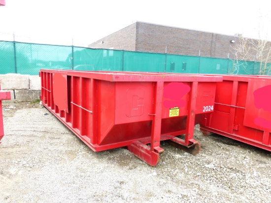 AMM Manufacturing Heavy Duty 20 Yard Long  Roll- Off Bin - Almost New Condition