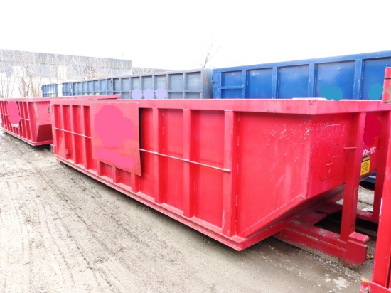 AMM Manufacturing Heavy Duty 20 Yard Long  Roll- Off Bin - Almost New Condition
