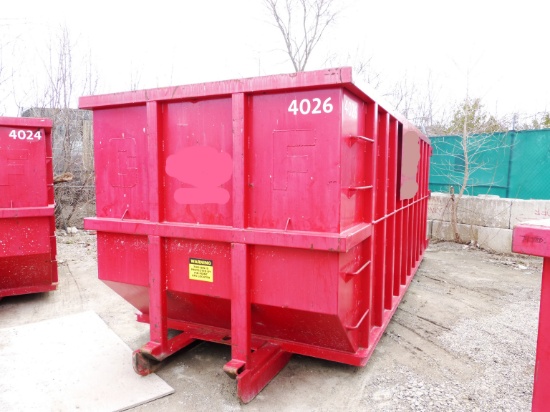 AMM Manufacturing Heavy Duty 40 Yard Roll- Off Bin - Almost New Condition