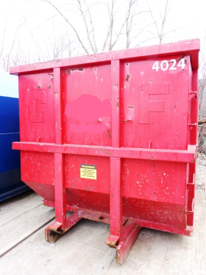 AMM Manufacturing Heavy Duty 40 Yard Roll- Off Bin - Almost New Condition