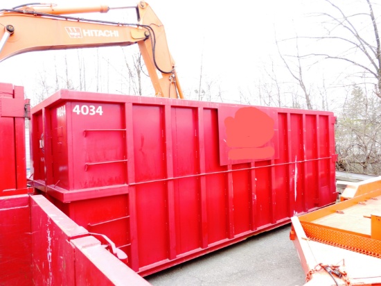 AMM Manufacturing Heavy Duty 40 Yard Roll- Off Bin - Almost New Condition