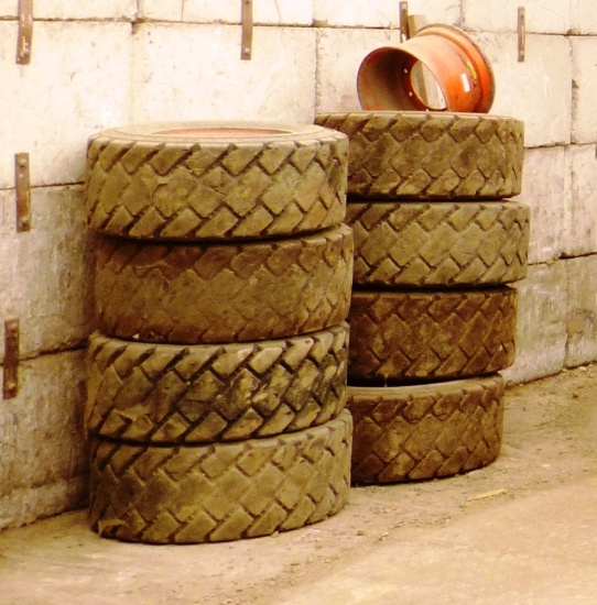 8  Used Bobcat Tires and Rims  14X17.5