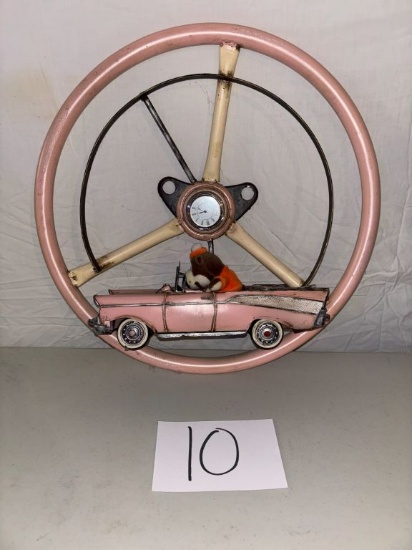1957 Car Clock on steeringwheel