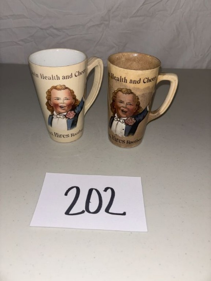 2- Metlach, Vilroy & Bosch circa 1879- has hairline, Hires established 1876