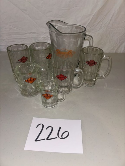 Stewards Root Beer- 6 mugs, 1 pitcher