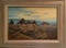 GERRY METZ OIL PAINTING MORNIN' GLOW ARIZONA, ILLINOIS FRONTIER AMERICAN INDIAN ENCAMPMENT SCENE