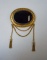 19TH CENTURY VICTORIAN HAND MADE 14K GOLD AGATE PENDANT BROOCH